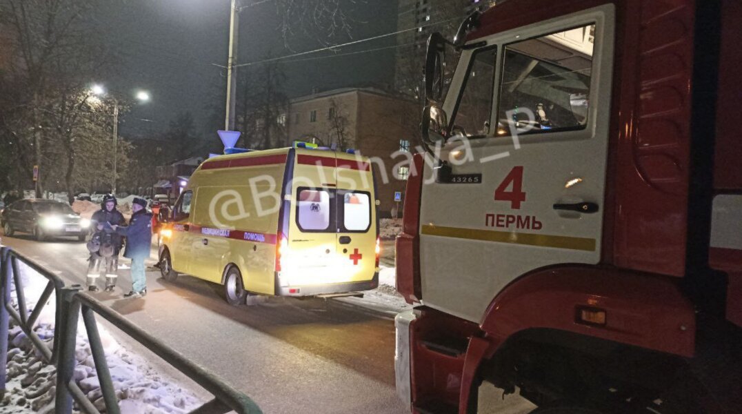 В Перми пострадал мужчина при пожаре в квартире дома на улице Монастырской