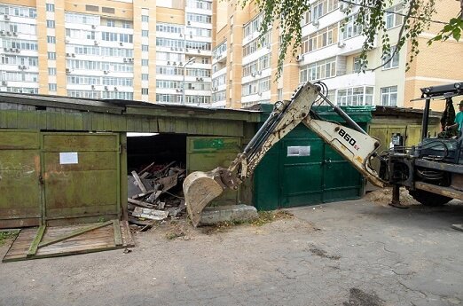С начала года в Перми демонтировали более 500 незаконно установленных гаражей