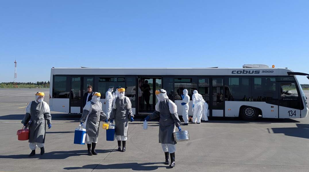 В аэропорту Перми прошли учения по отработке действий при выявлении холеры