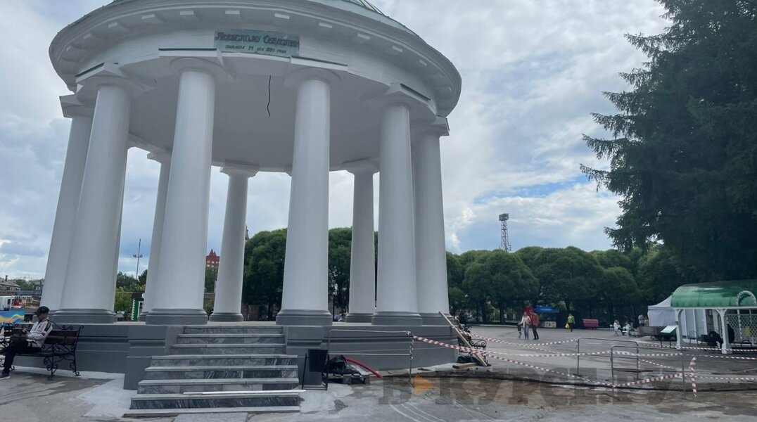 В пермском парке Горького после реконструкции открыли ротонду
