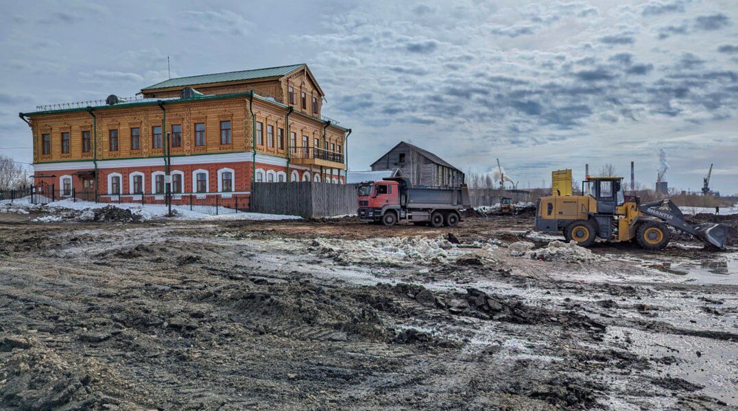 В Прикамье приступили к подготовке площадки для будущей «Слободы солеваров»