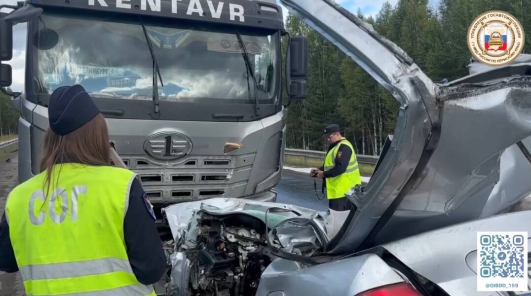 При столкновении автомобилей под Краснокамском погиб пожилой водитель