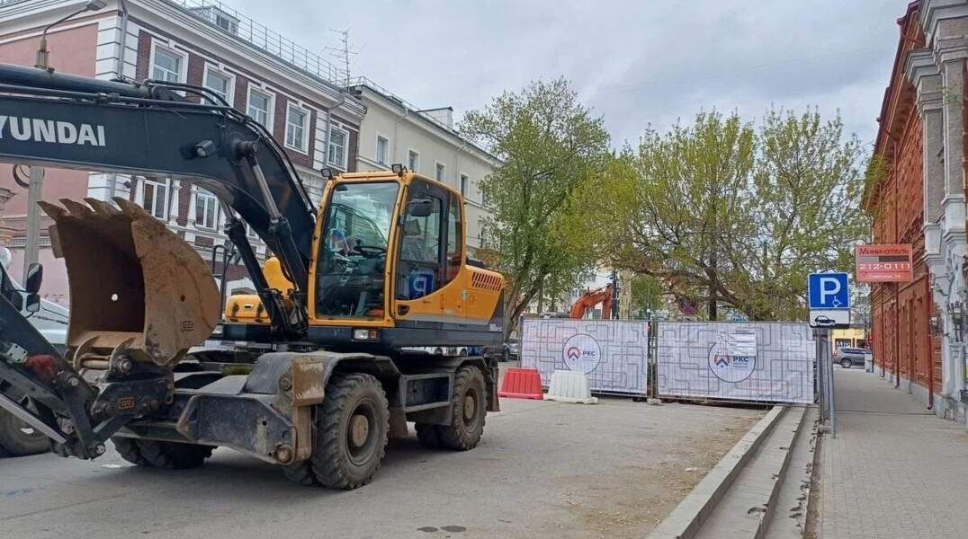 Движение по улице Советской в Перми временно перекрыли из-за реконструкции коллектора