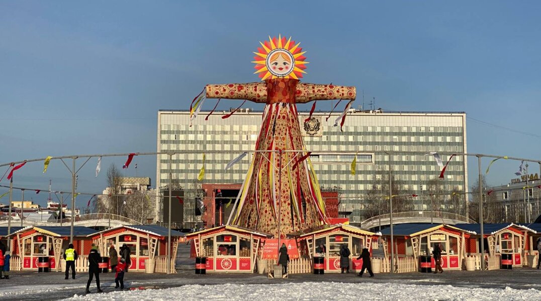 В Перми на эспланаде 15 марта открылся ярмарочный городок