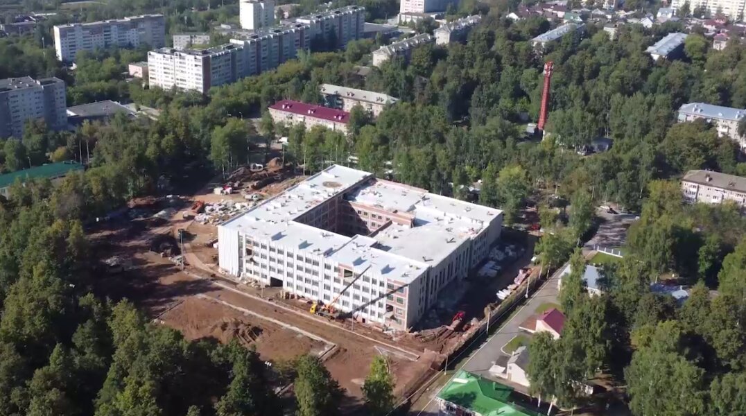 В Перми заканчивают строительство новой школы по улице Ветлужской