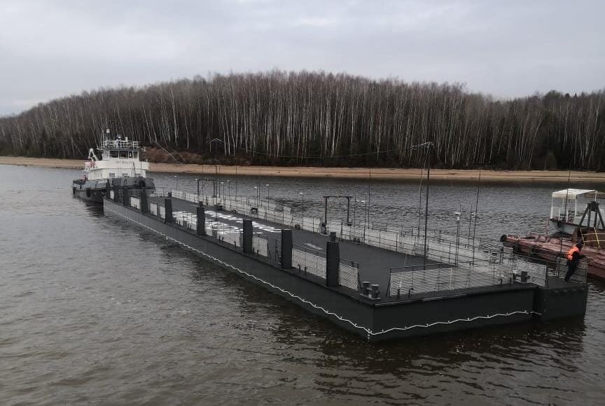 В Добрянку прибыл новый модульный причал