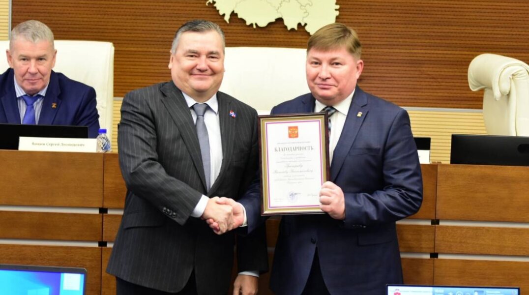 Секретарь пермского отделения партии «Единая Россия» Вячеслав Григорьев удостоен Благодарности президента