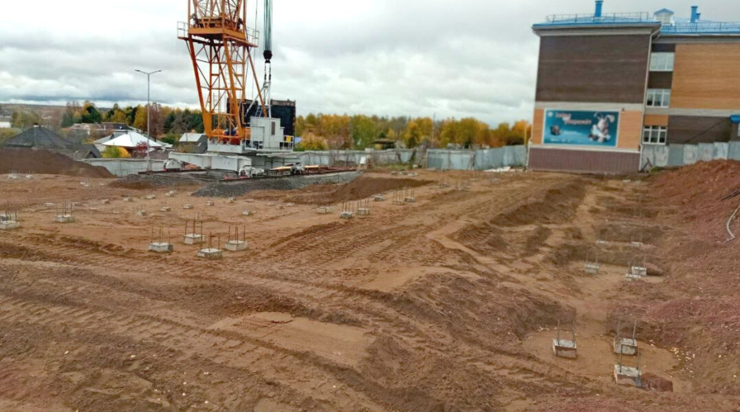 В селе Сива начали строить новую школу