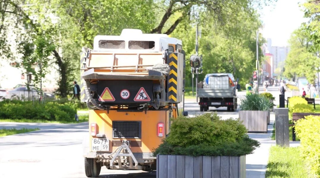 В Перми до конца октября с улиц вывезут мобильное озеленение
