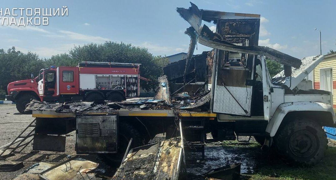 Грузовик с гуманитарной помощью из Прикамья уничтожен украинским дроном