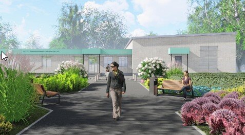 В Перми на территории медсанчасти №1 появится сад с цветниками и аллеями