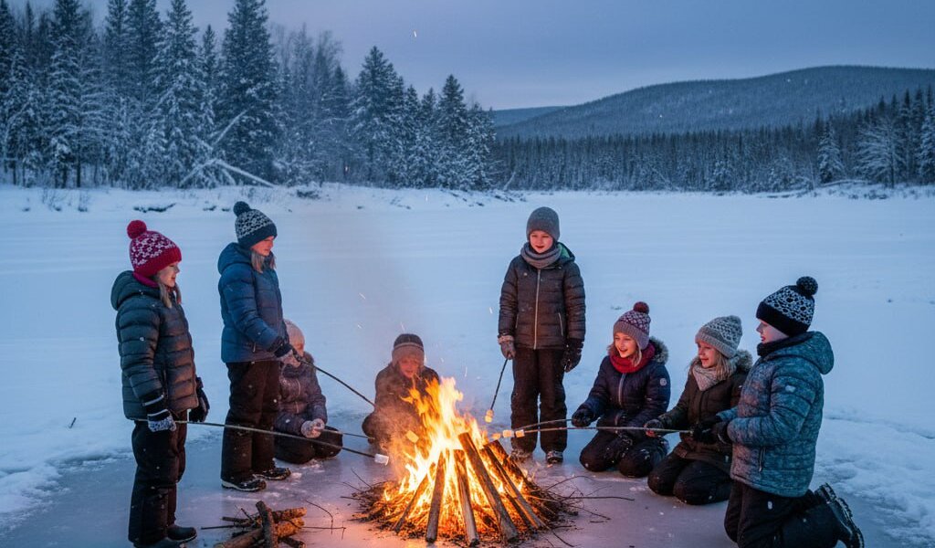 В Перми дети на неокрепшем льду реки разводили огромный костер