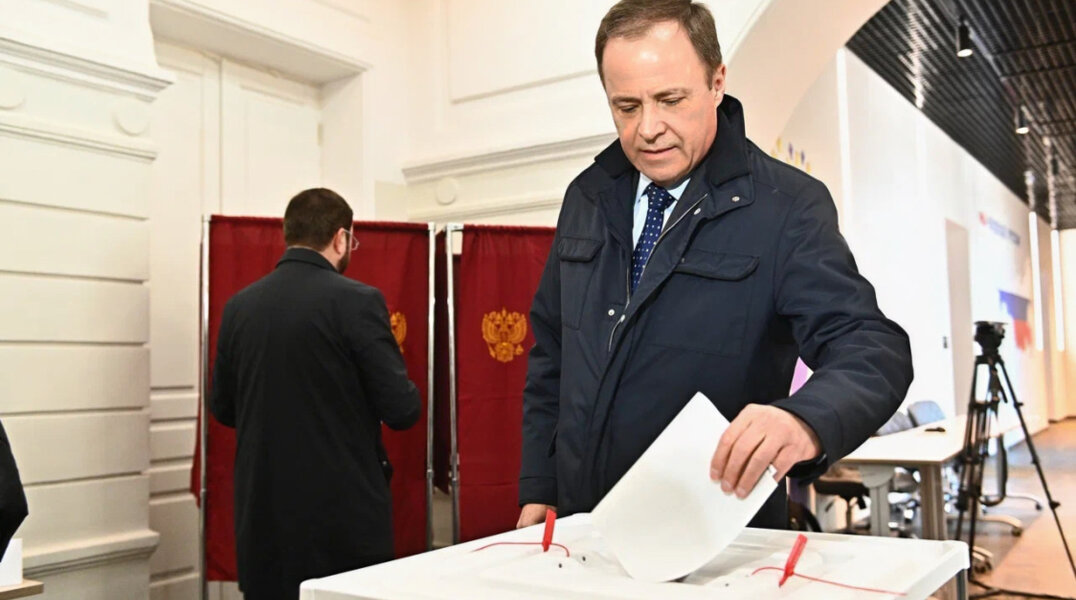 Полпред ПФО Игорь Комаров проголосовал в первый день выборов президента России