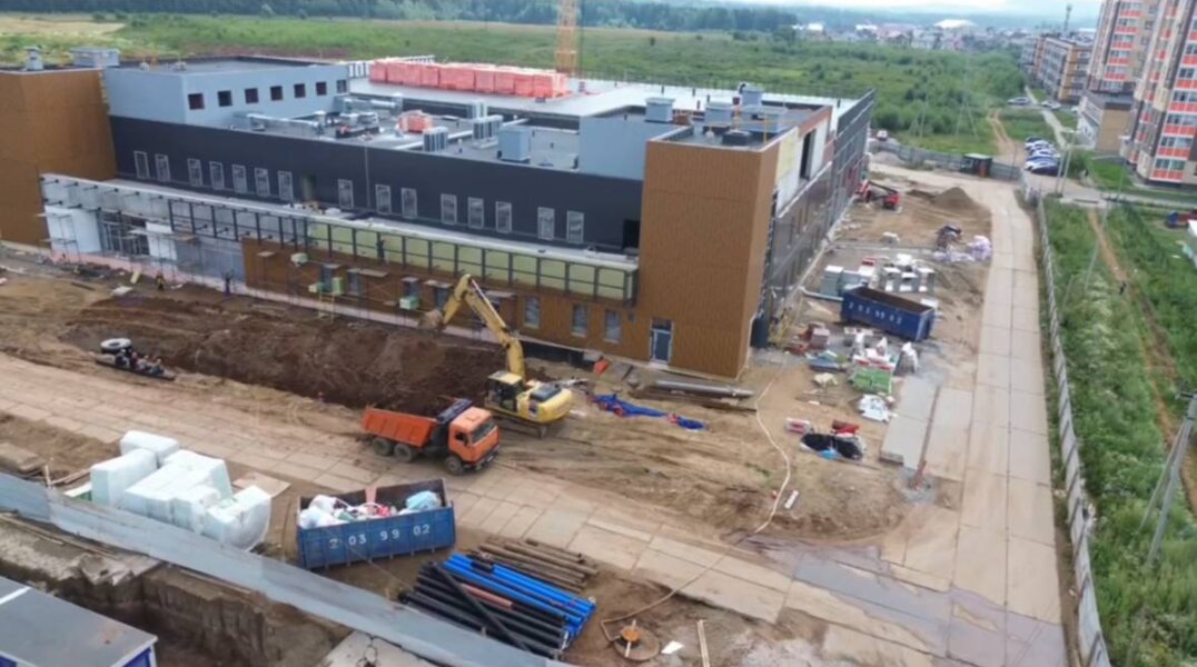В Перми строительство нового бассейна в микрорайоне Ива завершено на половину