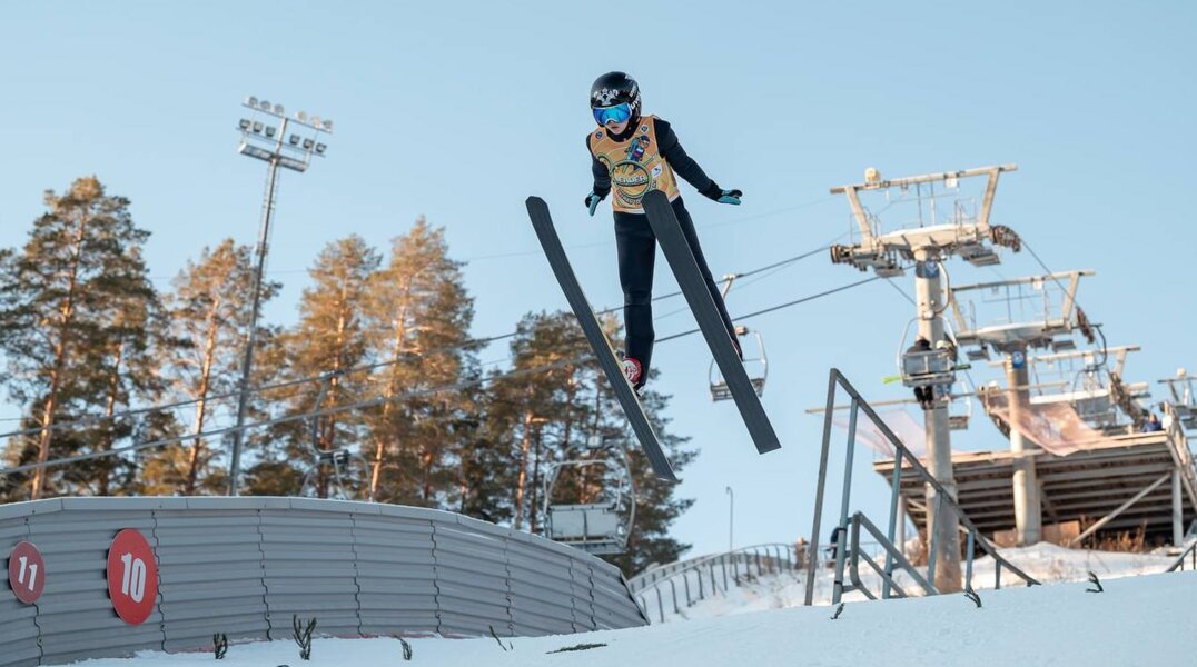 Cборная Пермского края заняла второе место в соревнованиях по прыжкам на лыжах с трамплина