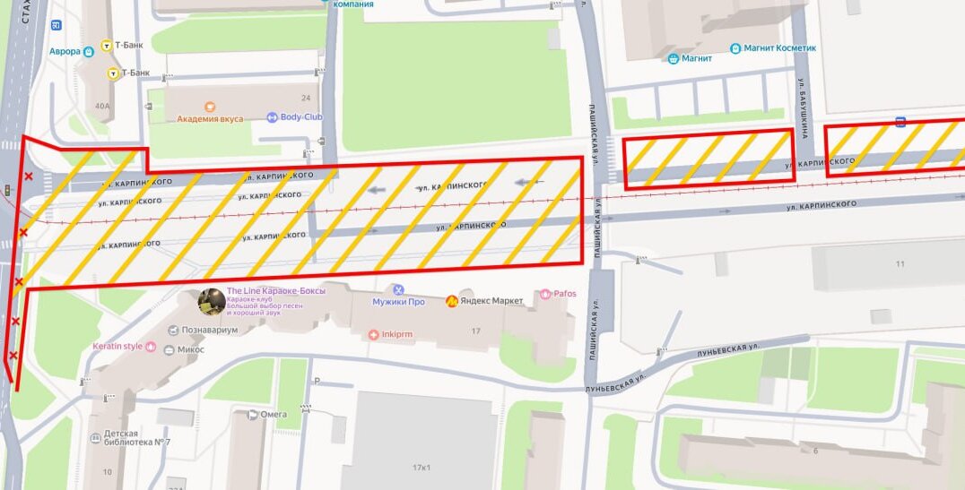 В Перми на улице Карпинского введены временные ограничения движения