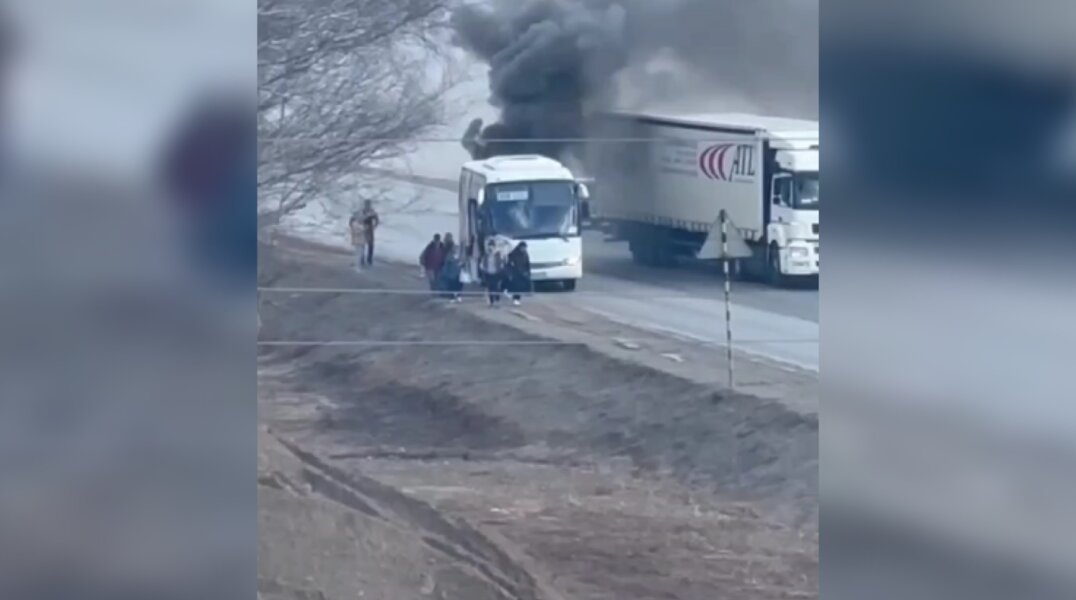 В Пермском крае 12 апреля горел рейсовый автобус