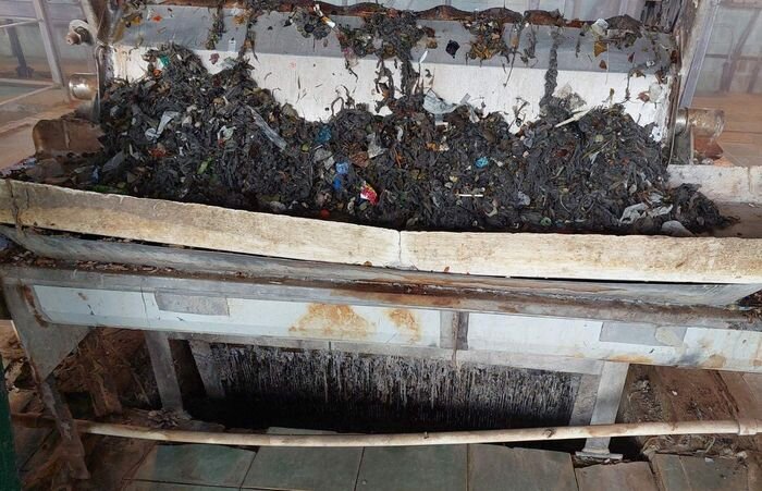 В Перми на Биологических очистных сооружениях был зафиксирован залповый сброс мусора