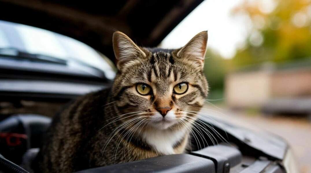 кошка под капотом