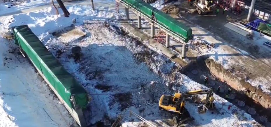 В Перми завершили устройство свайного основания для опор на крупном новом путепроводе