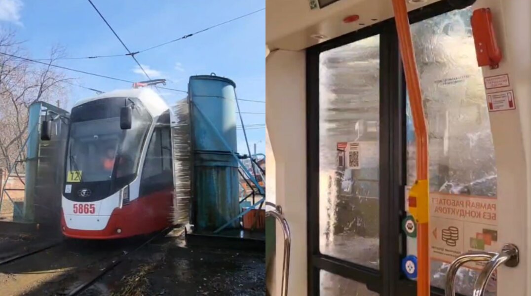 Пермский гортранс показал, как моются «львы»