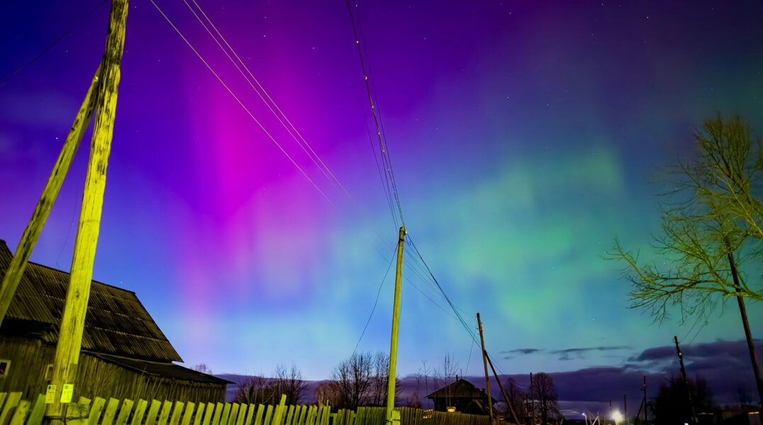 В Пермском крае заметили Северное сияние