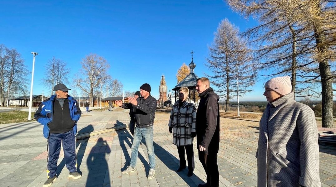 В Чердыни близится к концу обустройство сквера