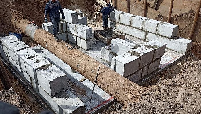 В Перми в Камской долине продолжаются работы по реконструкции сетей канализации