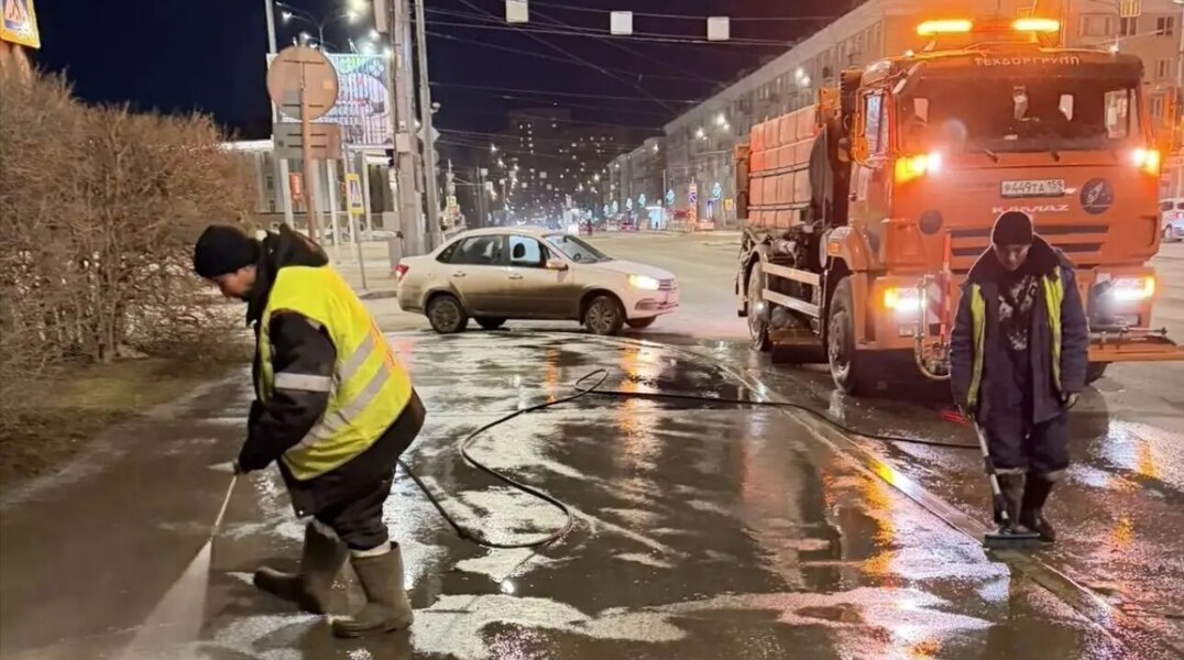 ​Мэр Перми рассказал, как город прибирают после зимы