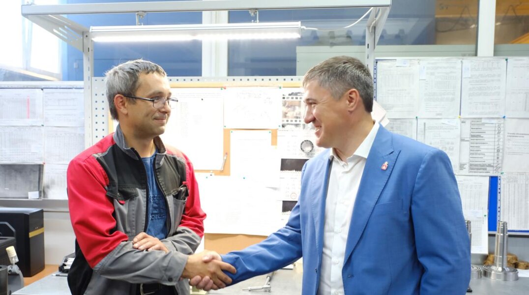 Губернатор Пермского края посетил завод по производству комплектующих для сельхозтехники