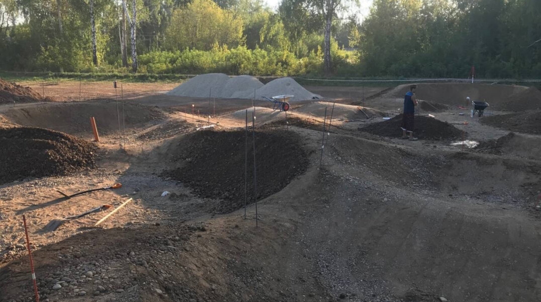 В Прикамье начали строить памп-трек для занятий велоспортом
