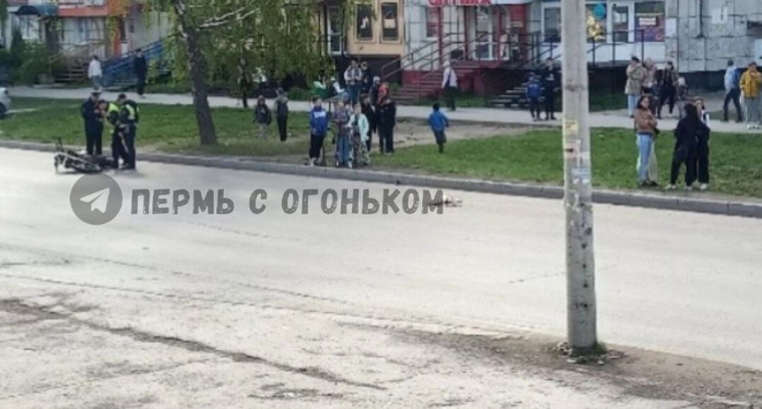 В Перми 14 мая мотоциклист сбил пенсионерку