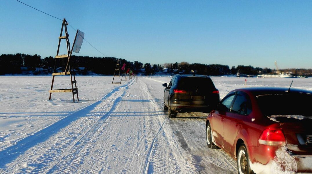 В Кунгурском округе после временного закрытия вновь работает ледовая переправа