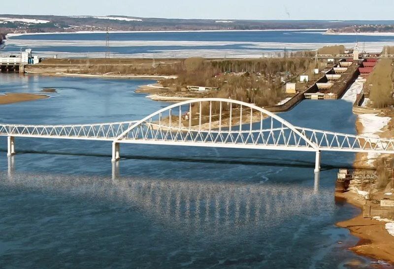 В Перми начали сборку основной арки нового моста через Каму