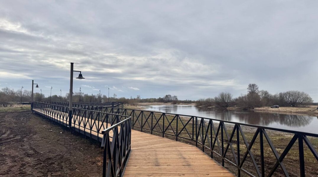 В Усолье Строгановском Прикамья заканчивают обустройство променада
