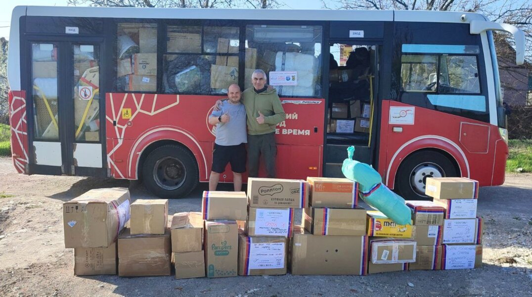 Ветераны доставили гуманитарную помощь землякам на СВО на пермском автобусе
