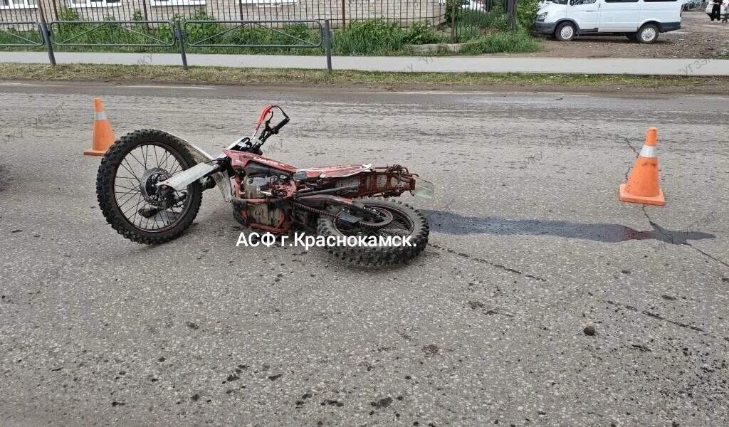 В Краснокамске в ДТП пострадал водитель мотоцикла