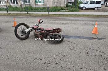 В Краснокамске в ДТП пострадал водитель мотоцикла