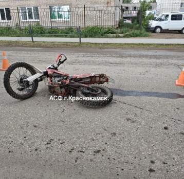 В Краснокамске в ДТП пострадал водитель мотоцикла
