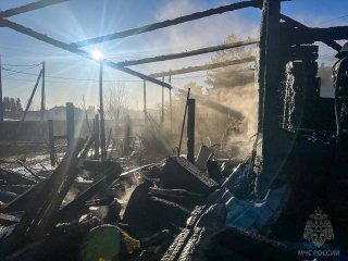 В Прикамье глава семьи спас беременную жену и троих детей от огня