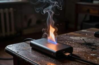 ​У пермяка в квартире сам по себе загорелся повербанк