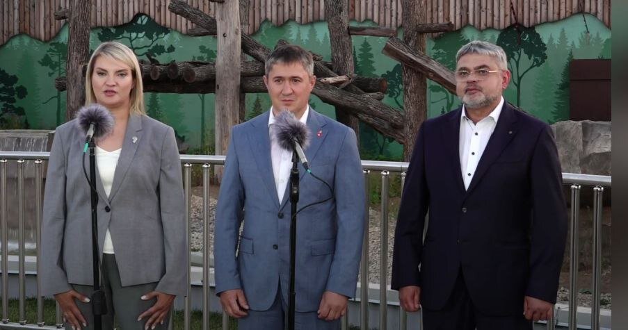 Президент России Владимир Путин открыл новый Пермский зоопарк