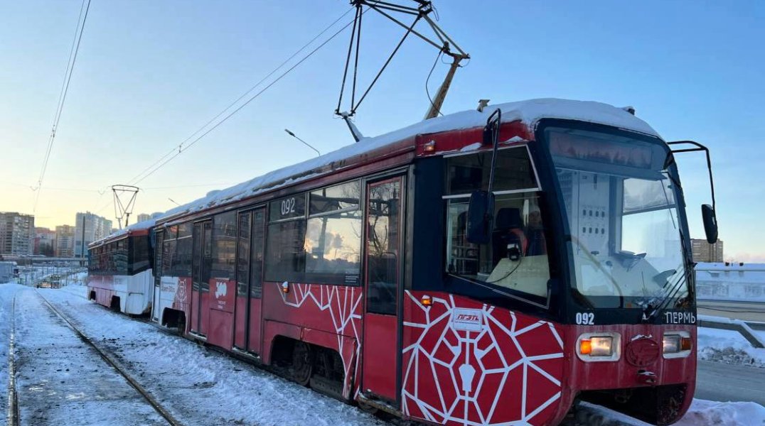 В Перми начали ремонтировать трамвайные пути на улице Чернышевского