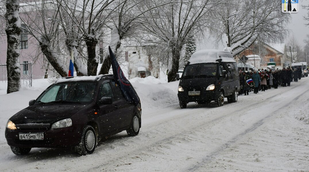 В Александровске простились с бойцом СВО, дважды прошедшим Чечню