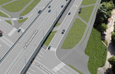 На строящейся дороге по улице Крисанова в Перми приступили к устройству трамвайных путей