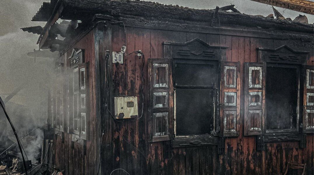 В Губахинском округе на пожаре погибла женщина