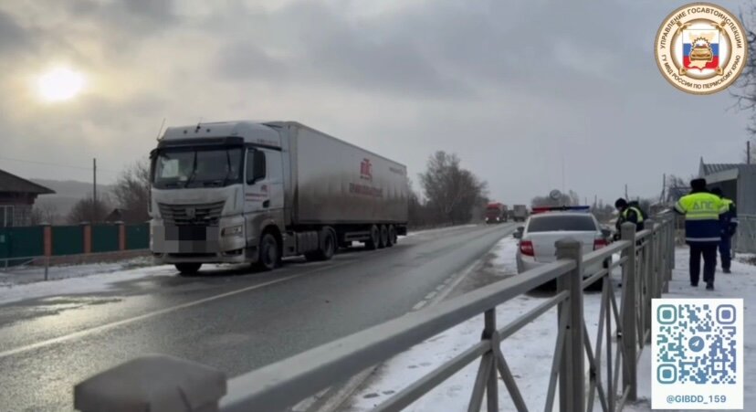 Вблизи Пермского поселка Ачит «КамАЗ» задавил пешехода