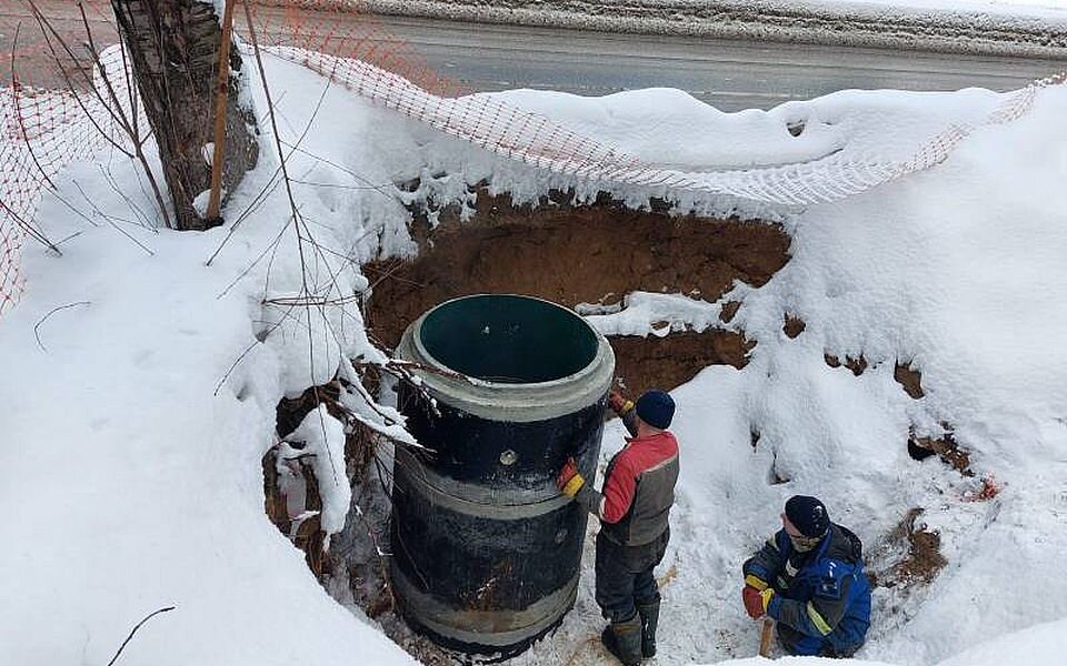 На правом берегу Перми обновили более километра магистрального коллектора