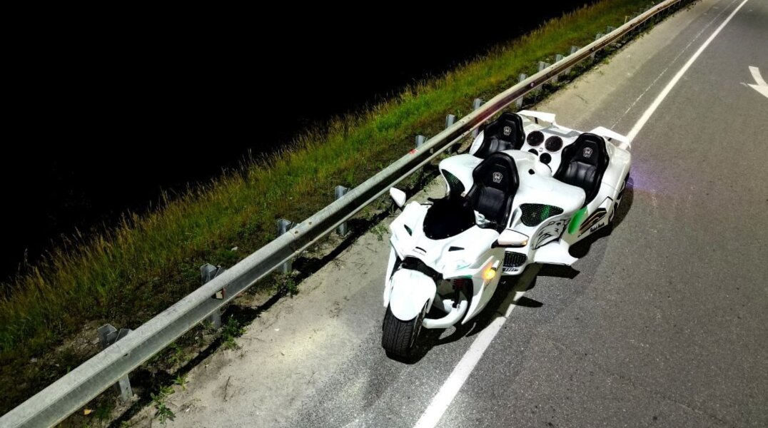 На дорогах Прикамья заметили необычный трицикл