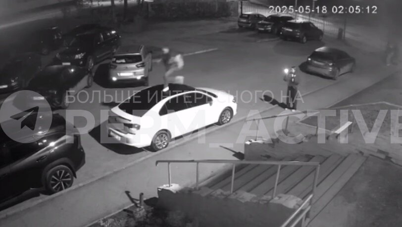 Ради ролика для соцсетей пермяк повредил припаркованный автомобиль